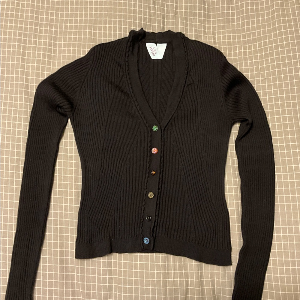 Black Women's Sweater oleana - Picture 2 of 2